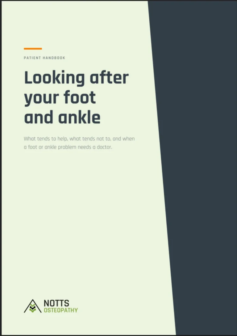 Cover of the Looking after your foot and ankle handbook