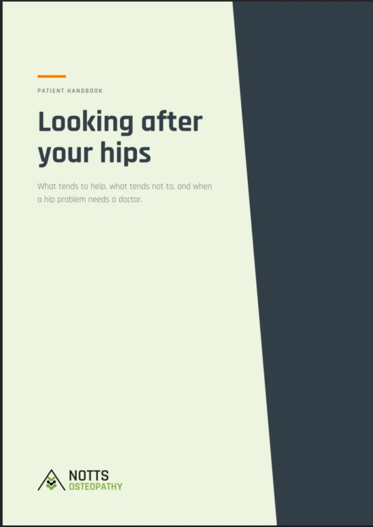Cover of the Looking after your hips handbook